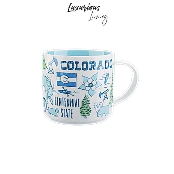 (NWT) Starbucks "Been There" Colorado Ceramic Coffee Mug with Box - 14 FL OZ - Picture 2 of 3